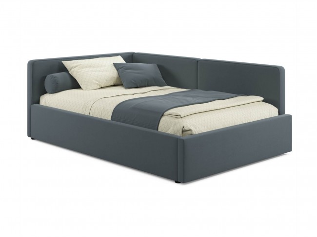 Мягкая кровать-тахта Kapri 1200 маренго темно-серый c подъемным  фото