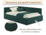 Мягкая кровать-тахта Kapri 1200 изумруд c подъемным механизмом фото