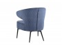 Кресло лаунж STOOL GROUP Royal Stripes Велюр синий недорого