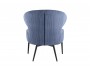 Кресло лаунж STOOL GROUP Royal Stripes Велюр синий от производителя