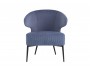 Кресло лаунж STOOL GROUP Royal Stripes Велюр синий недорого