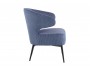 Кресло лаунж STOOL GROUP Royal Stripes Велюр синий купить