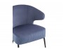 Кресло лаунж STOOL GROUP Royal Stripes Велюр синий распродажа