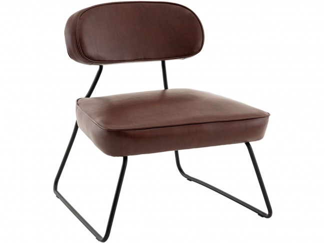 Кресло STOOL GROUP Kate new экокожа Бордово-коричневый фото