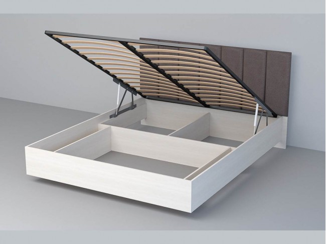 Кровать 1,6 арт.031-М1 (Полосы) - Бодега/Омега 24 (ПМ) фото