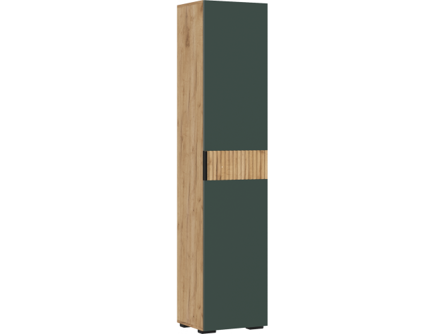 Пенал 400, Дуб крафт/Изумрудный фото