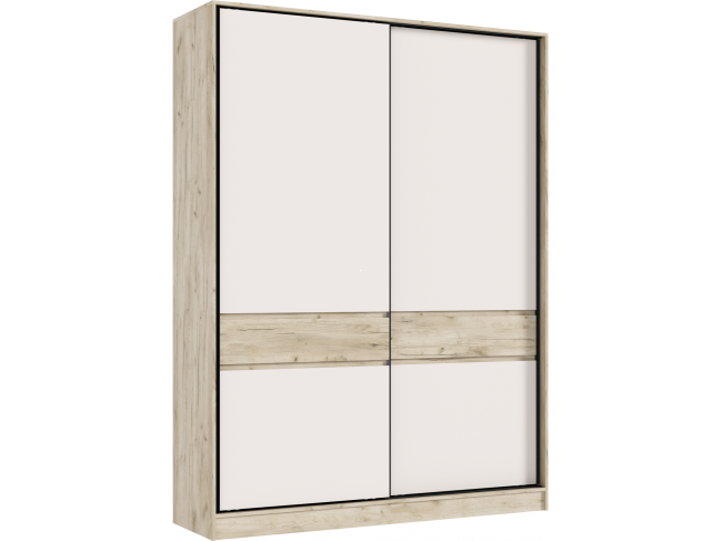 Шкаф-купе 1800, Крафт серый/Кашемир фото