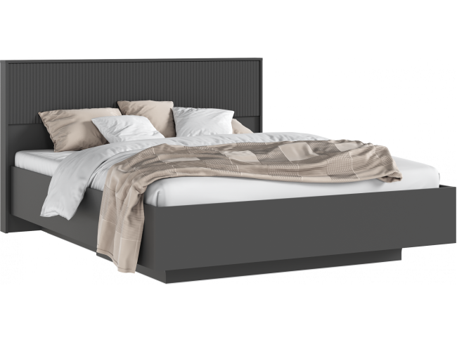 Кровать парящая с ортопед. основанием Марвэл 1,6м, Графит/Браш г фото