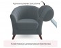 Мягкое кресло Line маренго темно-серый купить