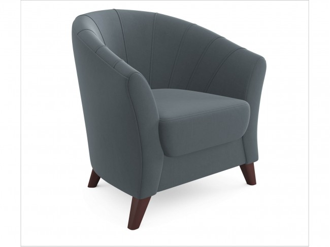 Мягкое кресло Line маренго темно-серый фото