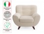 Дизайнерское мягкое кресло Lotus букле айвори фото