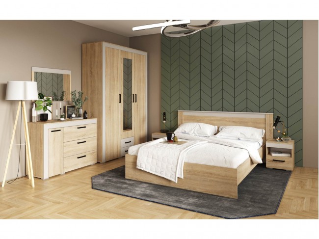 Модульная спальня Адель - Дуб сонома/Кашемир фото