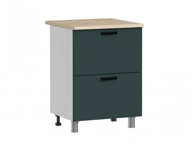 МК Аленушка Н2Я 600 Лаванда Изумруд, скоба черный (без столешниц фото