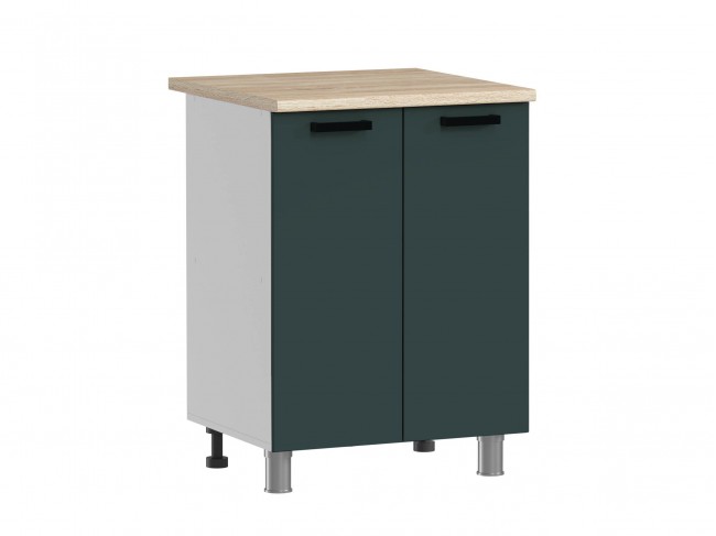 МК Аленушка Н 600 Лаванда Изумруд, скоба черный (со столешницей) фото