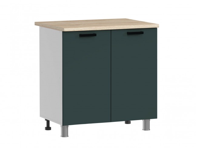 МК Аленушка Н 800 Лаванда Изумруд, скоба черный (со столешницей) фото