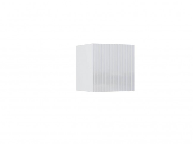 Шкаф навесной малый Оливия, Белый, Белый Глянец фото