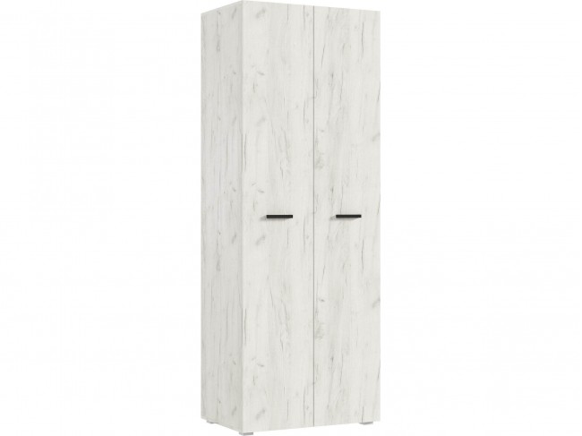 Шкаф двухстворчатый Нэнси New (800), Дуб Крафт Белый фото
