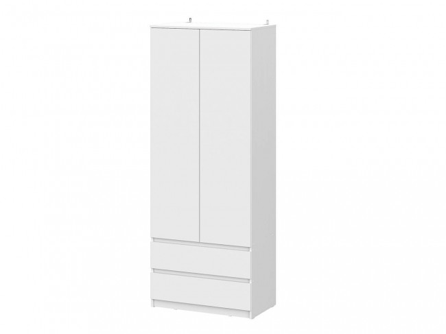 Шкаф двухстворчатый с ящиками Денвер (Серия 2), Белый фото