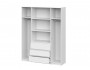 Шкаф для одежды и белья четырехстворчатый Денвер (Серия 2), Белы недорого