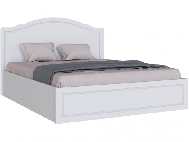 Кровать 1,6 с ортопед. основанием Апполия, Белый/Белый дуб фото