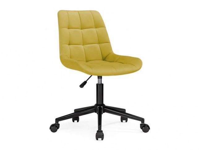 Честер горчичный / черный Офисное кресло фото