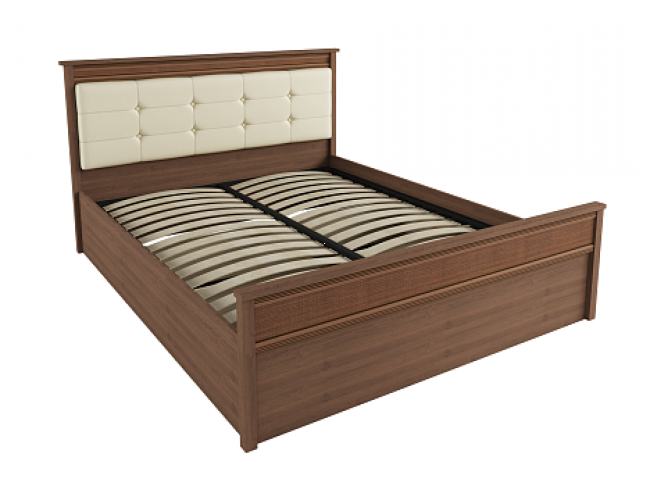 Кровать с ортопедическим основанием Ливорно ЛКР-1 160х200, орех фото