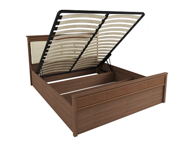 Кровать с подъемным механизмом Ливорно ЛКР-1 160х200, орех фото