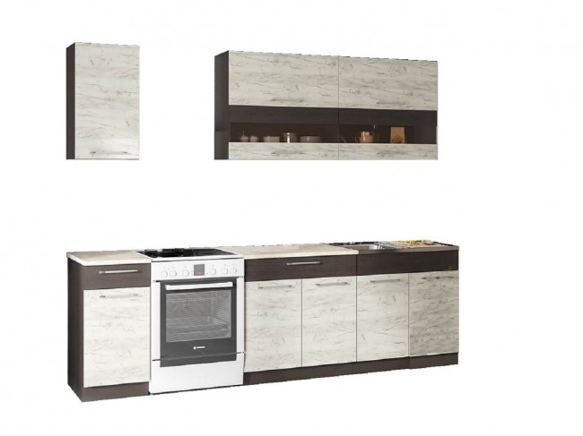 Кухонный гарнитур Маша 2.0 м, дуб крафт белый фото