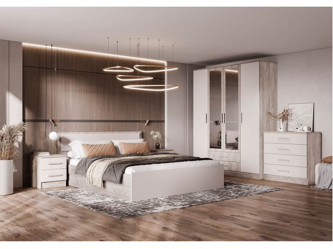 Модульная спальня Мартина, Крафт серый/Кашемир фото