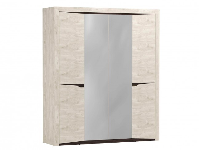 Шкаф для одежды 33.01 Лючия + полки 33.01 Бетон пайн белый/ венг фото