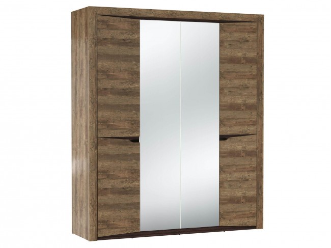 33.01 Лючия 4-х дв. шкаф для одежды + полки 33.01 кейптаун/венге фото