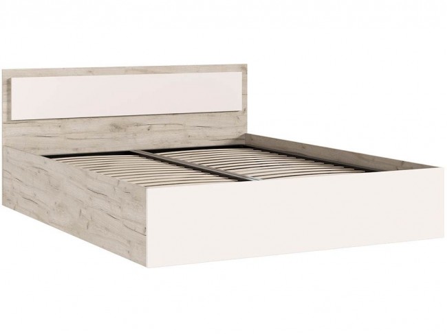 Кровать 1,4м с подъемным механизмом Мартина, Крафт серый/Кашемир фото