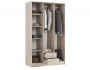 Шкаф 3-х дверный для одежды Мартина, Крафт серый/Кашемир недорого