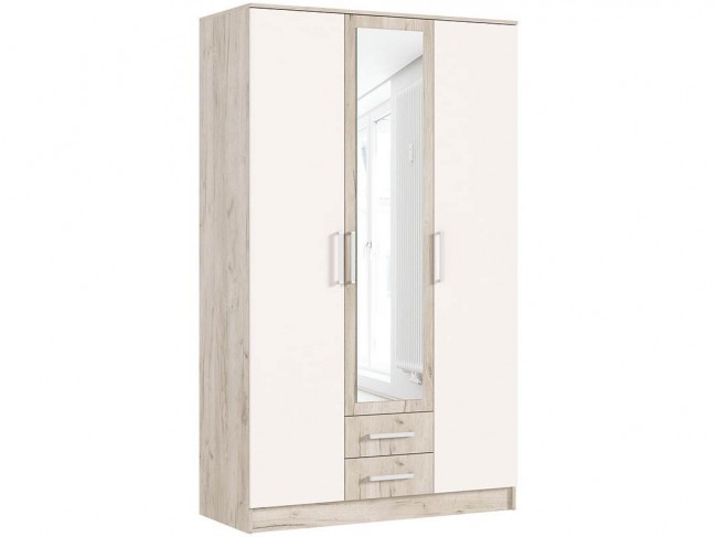 Шкаф 3-х дверный для одежды Мартина, Крафт серый/Кашемир фото