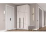 Шкаф для одежды 67.12 Брандо (3-х дв.) МДФ ГЕОМЕТРИЯ Белый недорого