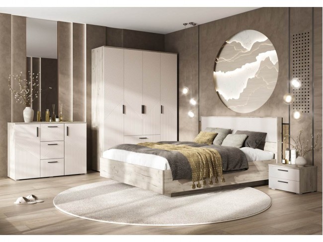 Сильвия Спальня, Крафт серый/Кашемир фото