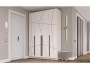Шкаф для одежды 67.13 Брандо (4-х дв.) МДФ ГЕОМЕТРИЯ Белый недорого