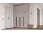 Шкаф для одежды 67.13 Брандо (4-х дв.) МДФ ГЕОМЕТРИЯ Кашемир от производителя