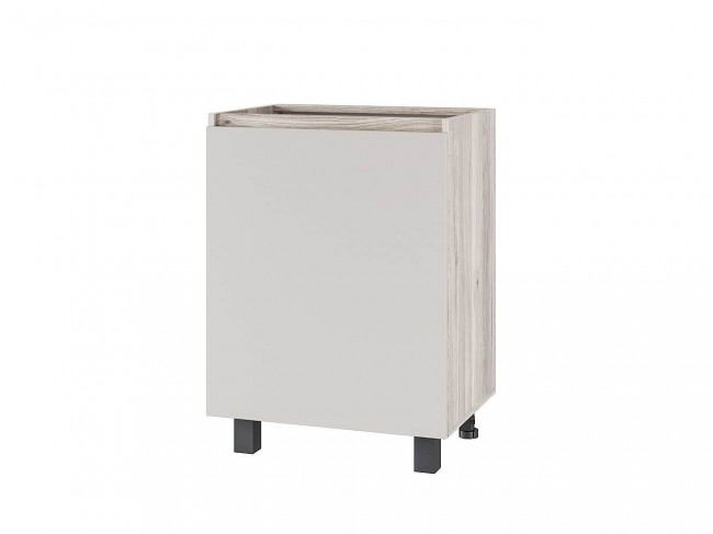 Шкаф без столешницы Берген Лайт 6с1 0,6м, Дуб смоки, Кашемир фото