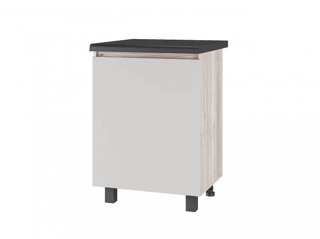 Шкаф со столешницей Берген Лайт 6с1, Дуб смоки, Кашемир фото