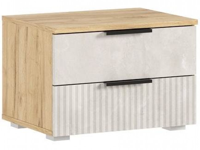 Марвэл Тумбы прикроватные 2шт, Дуб крафт/Мальта фото