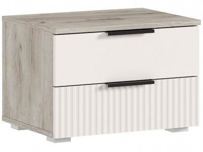 Марвэл Тумбы прикроватные 2шт, Крафт серый/Кашемир фото