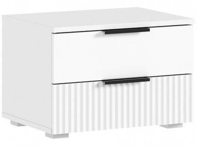 Марвэл Тумбы прикроватные 2шт, Белый/Браш белый фото