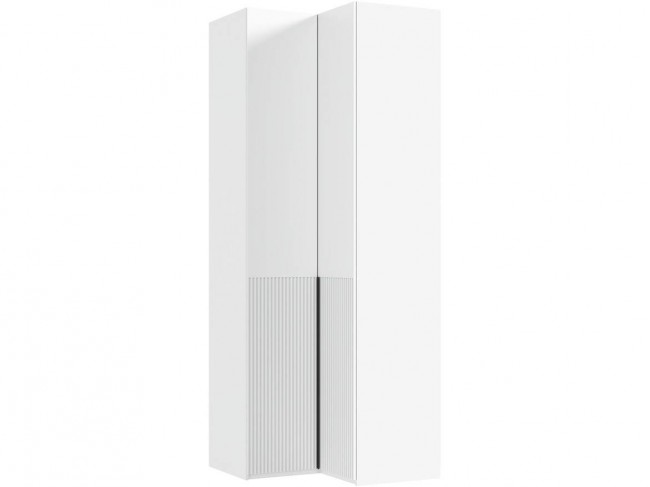 Марвэл Шкаф угловой, Белый/Браш белый фото