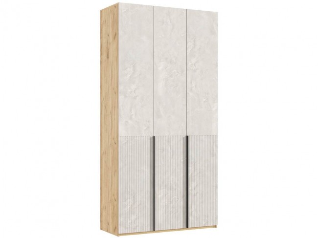 Марвэл Шкаф 3-х створчатый 1200, Дуб крафт/Мальта фото