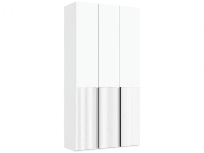 Марвэл Шкаф 3-х створчатый 1200, Белый/Браш вайт фото