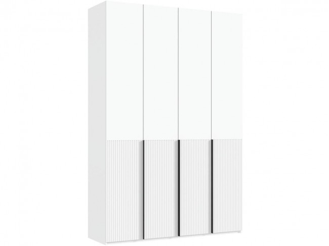 Марвэл Шкаф 4-х створчатый 1600, Белый/Браш вайт фото