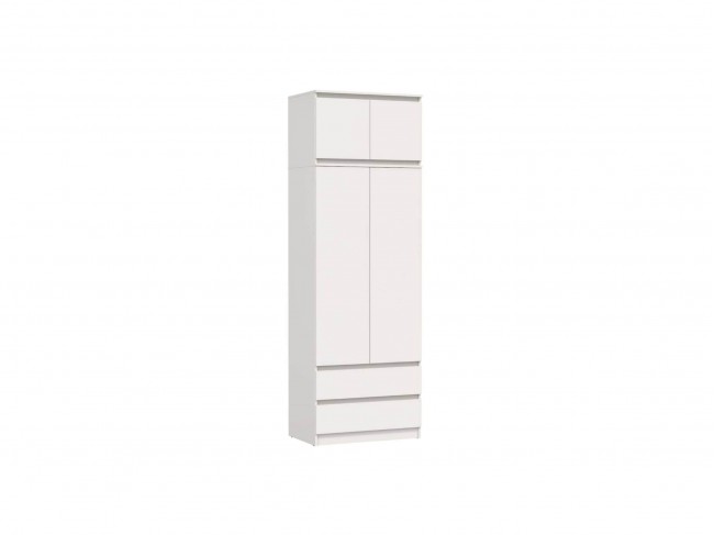 Шкаф Берген 82.03+Антресоль 82.06 (ЛДСП Белый) фото