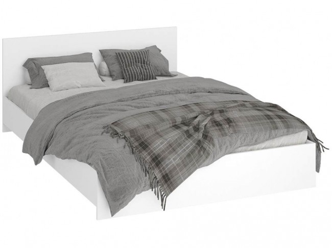Адайн КР-140 140х200 белое дерево / белое дерево Кровать фото