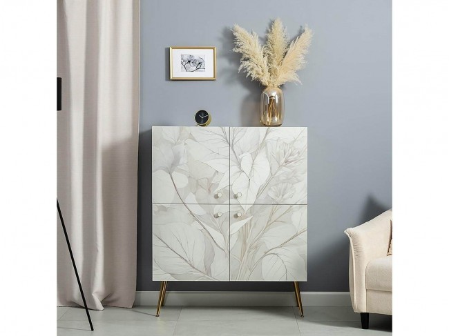 Шкаф Флоу 16.329, Кашемир/ Белый PE шагрень фото